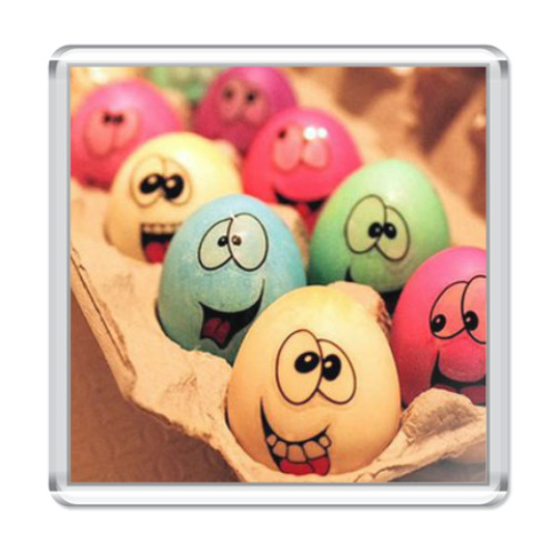 Магнит с принтом Пасхальные яйца