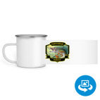 Кружка металлическая белая (круговая запечатка)