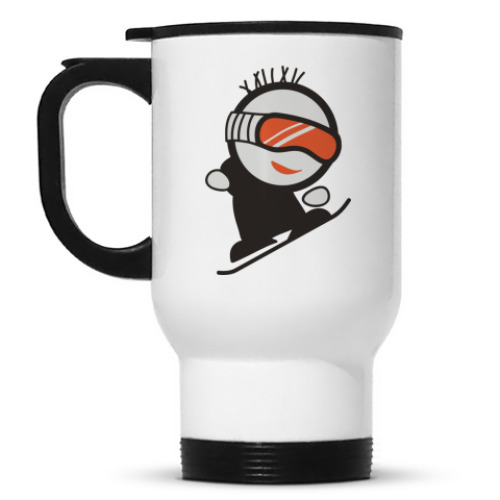 Кружка-термос с принтом snowboard