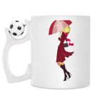 Кружка с футбольным мячиком
