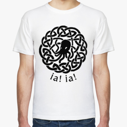 Футболка с принтом Иа! Иа! Ктулху фхтагн