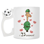 Кружка с футбольным мячиком