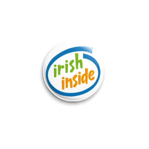 Значок 25мм с принтом irish inside