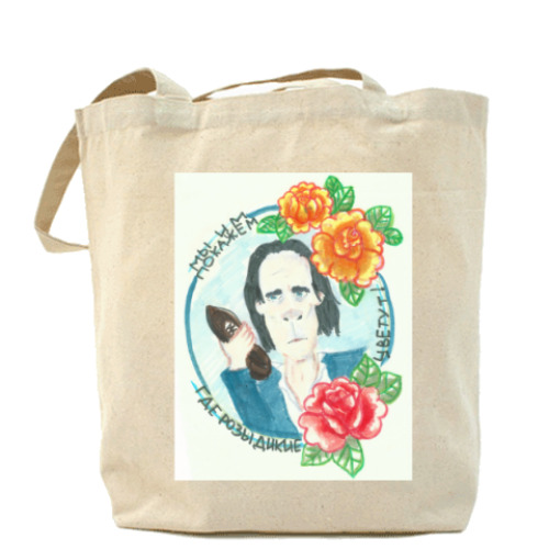 Сумка шоппер с принтом Where The Wild Roses Grow