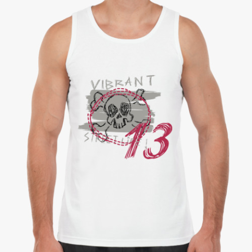 Майка с принтом SKULL