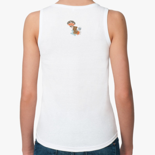 Женская майка с принтом Ярославский мишка