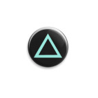 Значок 25 мм Dualshock Triangle