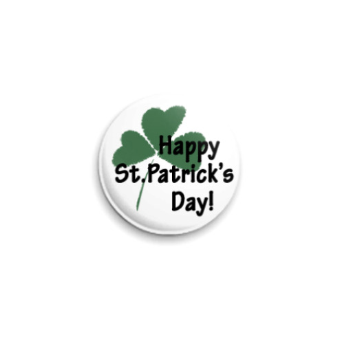 Значок 25мм с принтом St.Patrick