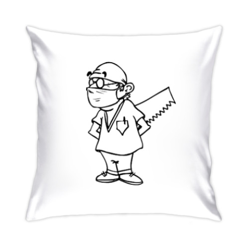 Подушка с принтом Хирург - травматолог