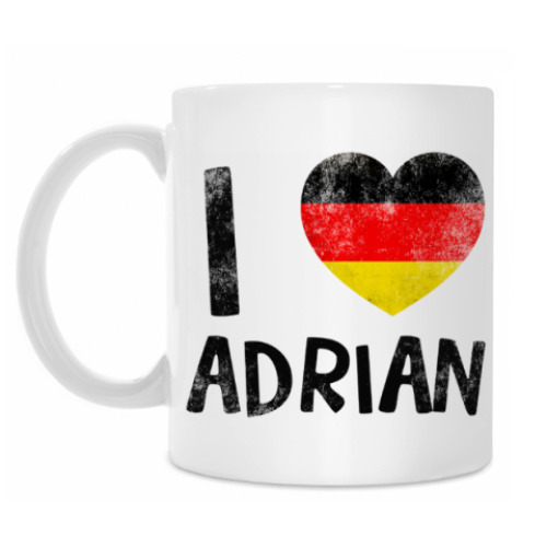 Кружка с принтом I LOVE ADRIAN