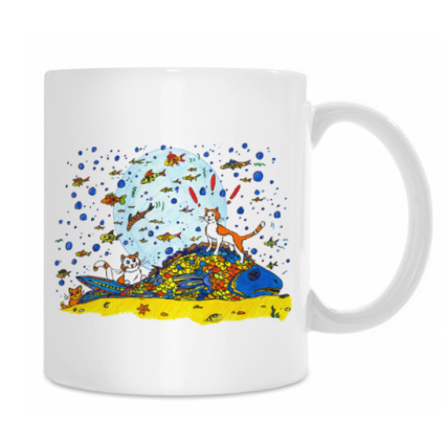 Кружка с принтом Мечты кота