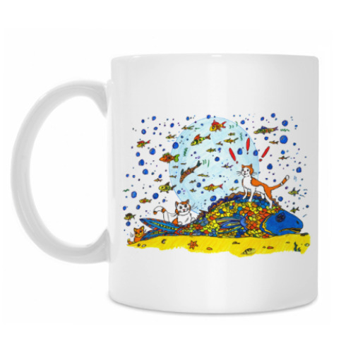 Кружка с принтом Мечты кота