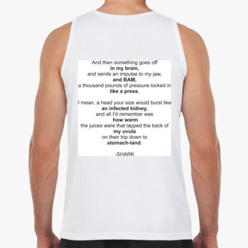 Майка с принтом Акула