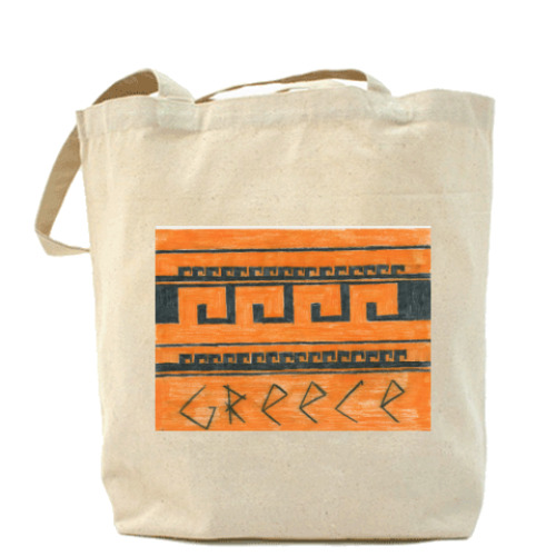 Сумка шоппер с принтом Greece