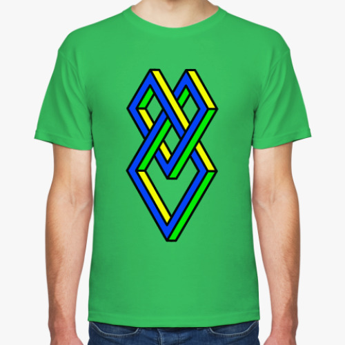 Футболка с принтом Оптическая иллюзия