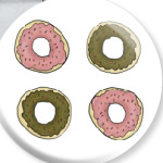 Пончики с глазурью.