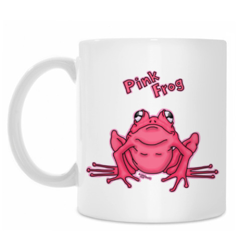 Кружка с принтом PInk Frog