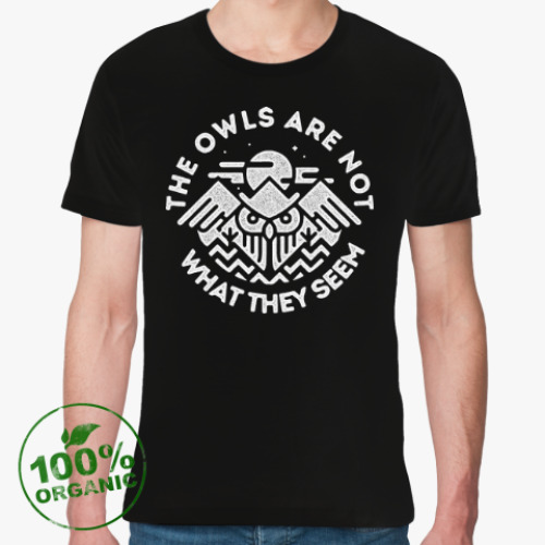 Футболка из органик-хлопка с принтом Твин Пикс