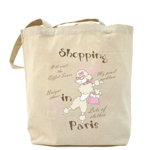 Сумка шоппер с принтом Shoping