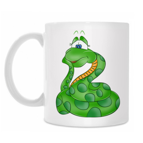 Кружка с принтом Змея