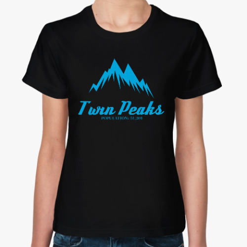 Женская футболка с принтом Твин Пикс