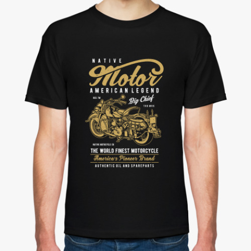Футболка с принтом American Legend Motor Biker