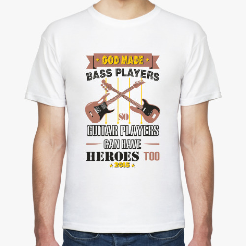 Футболка с принтом Bass Players-2