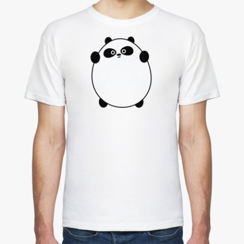 Футболка с принтом Ярость сонной панды