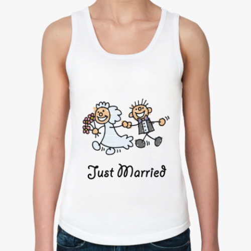 Женская майка с принтом Молодожены