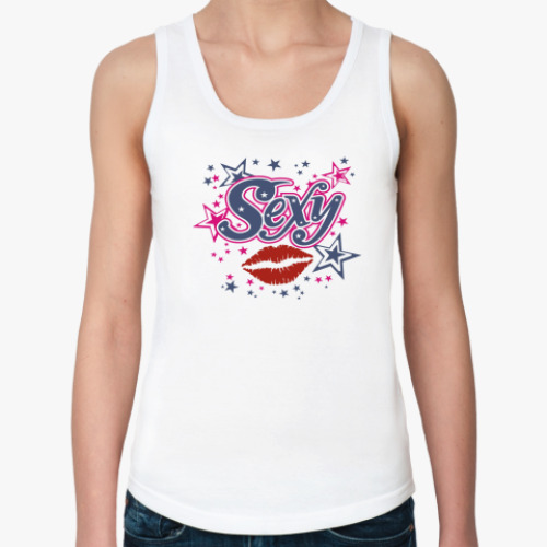 Женская майка с принтом Sexy