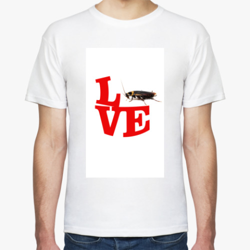 Футболка с принтом  I love