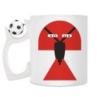 Кружка с футбольным мячиком