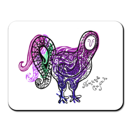 Коврик для мыши с принтом Сирин