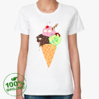 Женская футболка органик