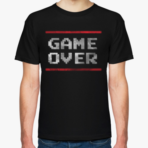 Футболка с принтом GAME OVER