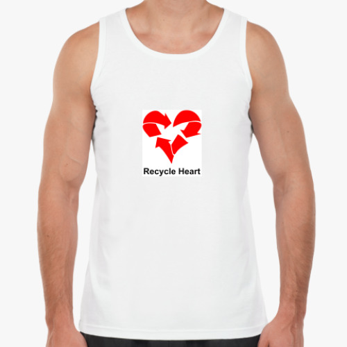 Майка с принтом Recycle Heart