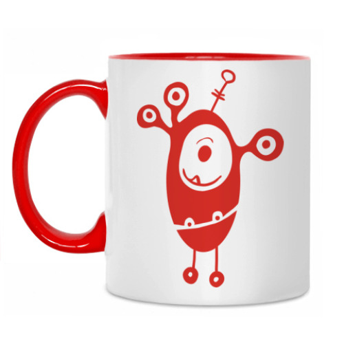 Кружка с принтом Мой любимый монстр