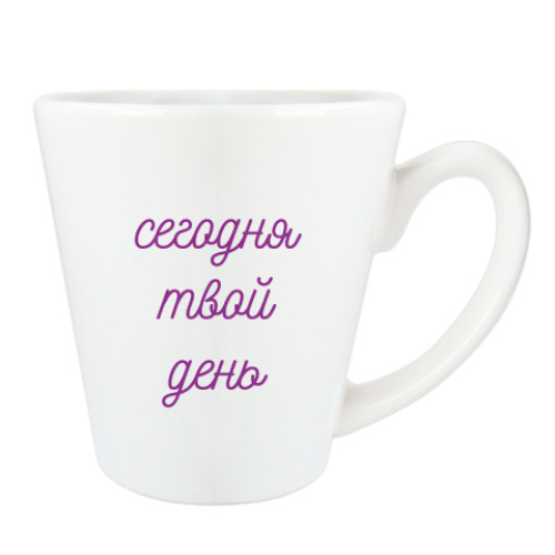 Чашка Латте с принтом Букет для мамы