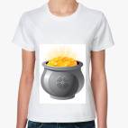 Классическая женская футболка  футболка