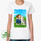 Женская футболка органик