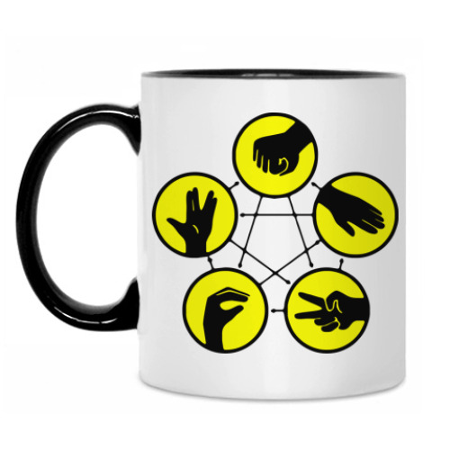 Кружка с принтом Spoke game