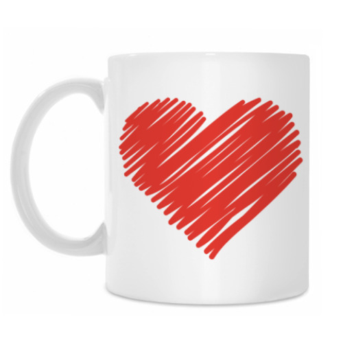 Кружка с принтом Сердце