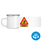 Кружка металлическая белая (круговая запечатка)