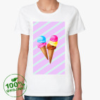 Женская футболка органик