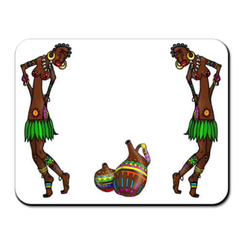 Коврик для мыши с принтом Африканская страна