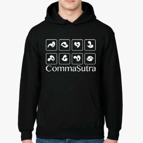 Толстовка худи с принтом Comma Sutra