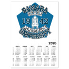 Календарь A2 2026, белый СГАУ - Самарский Государственный Аэрокосмический