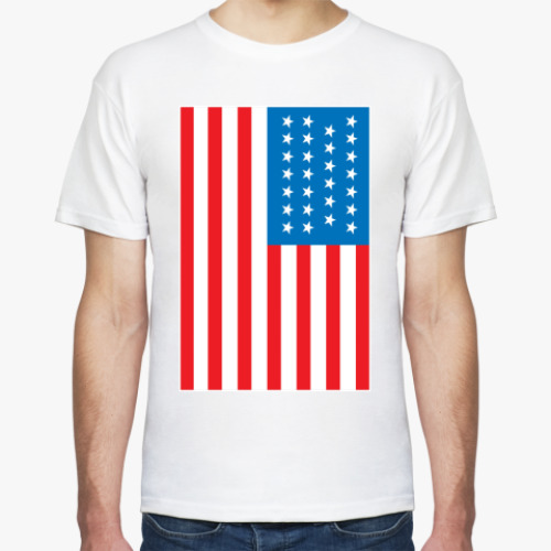 Футболка с принтом USA Flag