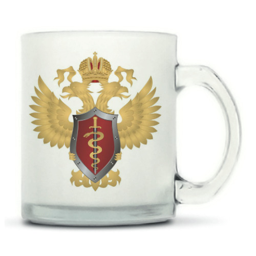 Кружка матовая с принтом ФСКН, Госнаркоконтроль