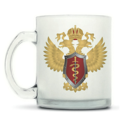 Кружка матовая с принтом ФСКН, Госнаркоконтроль